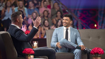 THE BACHELORETTE - "The Bachelorette: The Men Tell All" - It's a night of confrontations and emotions as Jenn reunites with 14 of her memorable men to address the season's most unforgettable moments. Meanwhile, Devin seeks clarity on Jenn's feelings as she faces the tough decision of sending one man home. TUESDAY, AUG. 27 (8:00-10:01 p.m. EDT) on ABC. (Disney/John Fleenor) 
JESSE PALMER, JONATHON J.