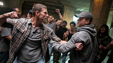 “Happy Birthday” – Pictured (L-R): Austin Stowell as Leroy Jethro Gibbs and Caleb Foote as Bernard “Randy” Randolf. Photo: Erik Voake/CBS ©2025 CBS Broadcasting, Inc. All Rights Reserved.