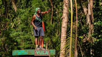 “Committing to the Bit” – Castaways must fly blind during the immunity challenge, leaving one tribe with tribal council in their sights. The rising tensions within the losing tribe culminate in a historic tribal council, on SURVIVOR, Wednesday, March 12 (8:00-9:30 PM, ET/PT) on the CBS Television Network, and available to stream on Paramount+*. Jeff Probst serves as host and executive producer. Pictured: Cedrek McFadden. Photo: Robert Voets/CBS ©2024 CBS Broadcasting, Inc. All Rights Reserved.