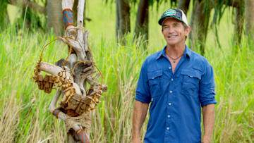 "Two for the Price of One" - Jeff Probst on the Tenth episode of SURVIVOR: Island of Idols airing Wednesday, Nov. 20 (8:00-9:01 PM, ET/PT) on the CBS Television Network. Photo: Screen GrabCBS Entertainment ©2019 CBS Broadcasting, Inc. All Rights Reserved.