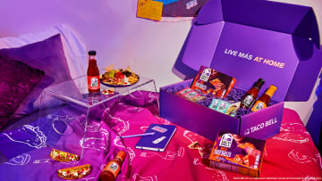 Taco Bell at Home is Bringing Heat to College Beds this December. Image Credit to Taco Bell. 