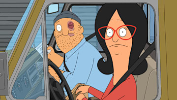 BOB'S BURGERS: Linda agrees to drive Teddy to pick up Kathleen from her colonoscopy after he accidentally injures himself. Meanwhile, the kids concoct a scheme to prank an overhead drone which is set to film the school from above on the all-new “Colon-ly the Dronely” episode of BOB'S BURGERS airing Sunday, Oct 20 (9:00-9:30 PM ET/PT) on FOX. BOB’S BURGERS © 2024 by 20th Television