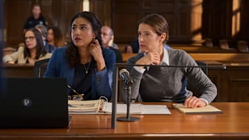 ACCUSED: L-R: Vella Lovell and Cobie Smulders in the "Val's Story" episode of ACCUSED airing Tuesday, Nov 26 (8:00-9:00 PM ET/PT) on FOX. © 2024 Fox Media LLC.