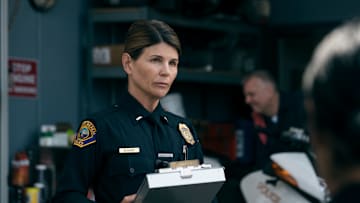 Lori Loughlin (Lieutenant Bishop) in On Call. 