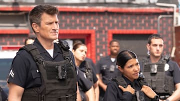 THE ROOKIE - ÒThe ShotÓ - Now recovering from a gunshot wound and feeling the effects of his age, John and the team welcome two new rookies and continue the hunt for two dangerous inmates with very personal vendettas following their prison escape. TUESDAY, JAN. 7 (10:00-11:00 p.m. EST) on ABC. 
NATHAN FILLION, LISSETH CHAVEZ