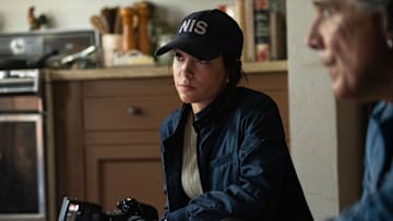 “All’s Not Lost” – Still grieving the loss of his wife and daughter, Gibbs helps the team work a case involving a missing girl. The moment that irrevocably changed Gibbs’ life is revealed, on NCIS: ORIGINS, Monday, Oct. 28 (10:00-11:00 PM, ET/PT) on the CBS Television Network, and streaming on Paramount+ (live and on-demand for Paramount+ with SHOWTIME subscribers, or on-demand for Paramount+ Essential subscribers the day after the episode airs)*. Pictured (L-R): Mariel Molino as Cecilia “Lala”