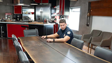 9-1-1 - “Don’t Drink the Water” - Following an earthquake, the 118 races to the scene of several unusual fires and must figure out their cause before anyone else is hurt. Meanwhile, as everyone settles into their new normal, they try to move forward and plan for the future. THURSDAY, MAY 8 (8:00-9:00 p.m. EDT) on ABC. (Disney/Christopher Willard) 
OLIVER STARK