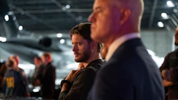 Mark Meachum (Jensen Ackles) and Nathan Blythe (Eric Dane) in COUNTDOWN Photo: ELIZABETH MORRIS © AMAZON CONTENT SERVICES LLC