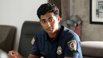 9-1-1 - “Seismic Shifts” - The 118, still reeling from their recent loss, is dispatched to a mass casualty event after a high-rise apartment building collapses. Then, Athena and Chimney have to work together to save a familiar face.THURSDAY, MAY 15 (8:00-9:00 p.m. EDT) on ABC. (Disney/Ray Mickshaw) 
ANIRUDH PISHARODY