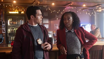 WILL TRENT - “Why Hello, Sheriff” - While investigating a murder in a rural town and clashing with the local sheriff, Will uncovers surprising truths about his past. Meanwhile, Angie makes an unexpected discovery, and Ormewood continues to struggle with his diagnosis. TUESDAY, MAY 6 (8:00-9:00 p.m. EDT) on ABC. (Disney/Wilford Harewood) 
RAMÓN RODRIGUEZ, IANTHA RICHARDSON