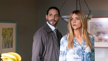 HIGH POTENTIAL - “Pawns” - While working tirelessly to shield her family from the Game Maker’s threats, another crime drags Morgan back into his game and the LAPD must decide whether to trust her instincts before the next move turns fatal. TUESDAY, SEPT. 16 (10:00-11:00 p.m. EDT) on ABC. (Disney/Jessica Perez) 
DANIEL SUNJATA, KAITLIN OLSON