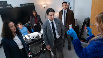 HIGH POTENTIAL - “Content Warning” - When a social media stunt turns deadly, Morgan and Karadec head to an influencer content house to track down answers. Meanwhile, the LAPD team adjusts to Captain Nick Wagner’s new role, and Ava seeks out more information on Roman’s disappearance. TUESDAY, OCT. 14 (10:00-11:00 p.m. EDT) on ABC. (Disney/Mitch Haaseth) 
JUDY REYES, JOHNNO WILSON, JAVICIA LESLIE, DENIZ AKDENIZ, DANIEL SUNJATA