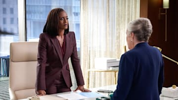 Matlock season 2 episode 3 – Pictured (L-R): Skye P. Marshall as “Olympia Lawrence” and Kathy Bates as “Madeline Matlock”. Photo: Robert Voets/CBS ©2025 CBS Broadcasting, Inc. All Rights Reserved.