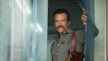 NCIS: Origins – Pictured (L-R): Kyle Schmid as Mike Franks. Photo: Greg Gayne/CBS ©2025 CBS Broadcasting, Inc. All Rights Reserved.