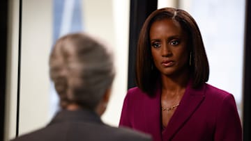 “Piece of My Heart” – Pictured (L-R): Skye P. Marshall as “Olympia Lawrence”. Photo: Sonja Flemming/CBS ©2025 CBS Broadcasting, Inc. All Rights Reserved.