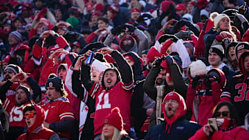 Ohio State students in the Block O section cheer on the Buckeyes during the NCAA football game against the Michigan Wolverines at Ohio Stadium in Columbus on Tuesday, Dec. 3, 2024. Michigan won 13-10.