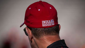 Head Coach Curt Cignetti at Indiana University football practice on Friday, Aug. 8, 2025.