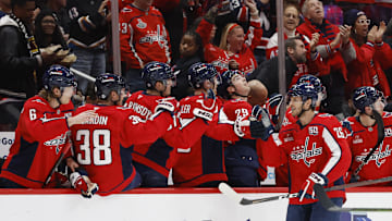 Nic Dowd, Washington Capitals Mandatory Credit: Geoff Burke-Imagn Images