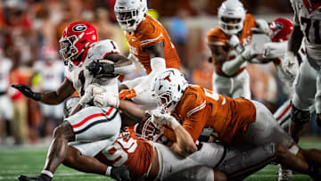 Arian Smith, Georgia Bulldogs, Texas Longhorns. (Sara Diggins/American-Statesman / USA TODAY NETWORK via Imagn Images)