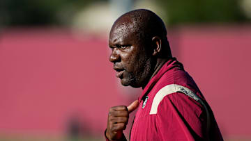 FSU Running Backs Coach David Johnson directs drills during practice Thursday, Sept. 1, 2022 in Tallahassee, Fla.

David Johnson 10