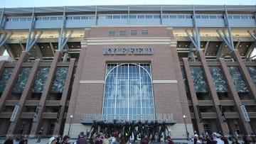 Oct 29, 2016; College Station, TX, USA;  A view of the exterior of Kyle Field before the Texas A&M Aggies played against the New Mexico State Aggies at Kyle Field. Texas A&M Aggies won 52 to 10. Mandatory Credit: Thomas B. Shea-USA TODAY Sports