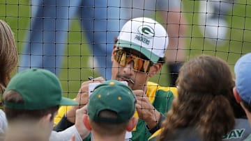 The Green Bay Charity Softball Game hosted by Jordan Love on Friday, May 23, 2025, at Neuroscience Group Field at Fox Cities Stadium in Grand Chute, Wis.
Wm. Glasheen USA TODAY NETWORK-Wisconsin