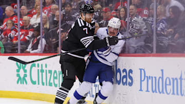 New Jersey Devils defenseman Dougie Hamilton (7): Ed Mulholland-Imagn Images