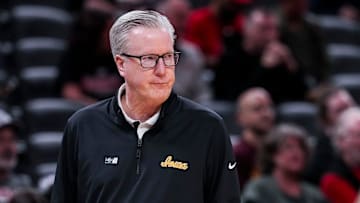 Iowa Hawkeyes head coach Fran McCaffery watches the action Wednesday, March 12, 2025, in a first round game at the 2025 TIAA Big Ten Men’s Basketball Tournament between the Iowa Hawkeyes and the Ohio State Buckeyes at Gainbridge Fieldhouse in Indianapolis.