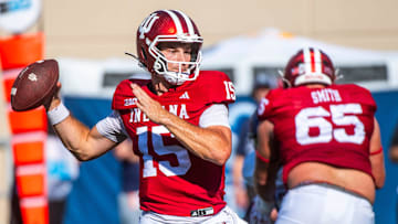 Indiana's Fernando Mendoza during the Indiana versus Old Dominion football game at Memorial Stadium 