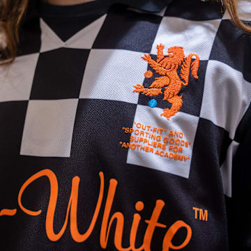 Vince Tarara wears his Off-White soccer uniform designed by Virgil Abloh on Thursday, December 2, 2021 at the LacedUp815 Sneaker Store in CherryVale Mall.

Rfd1203 Ablohs Impact 05