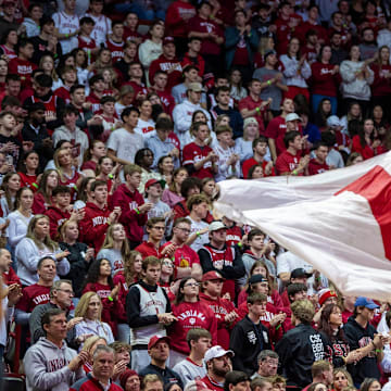 Indiana fans cheer during the Indiana versus Maryland men's basketball game at Simon Skjodt Assembly Hall on Sunday, Jan. 26, 2025.