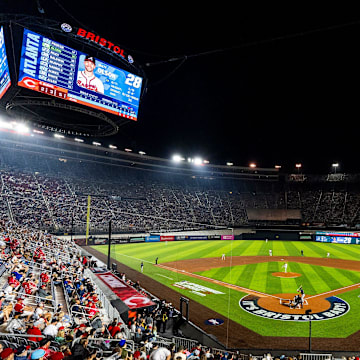 The MLB Speedway Classic was delayed until Sunday due to rain. 