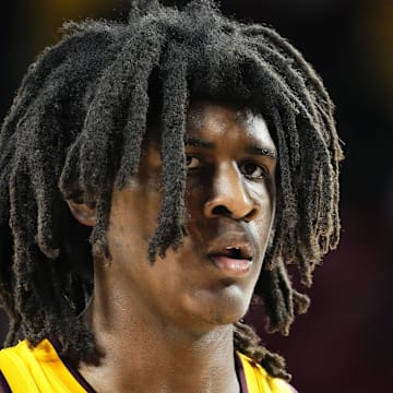 Arizona State Sun Devils forward Jayden Quaintance (21) during action against the San Diego Toreros at Desert Financial Arena on Dec. 3, 2024.