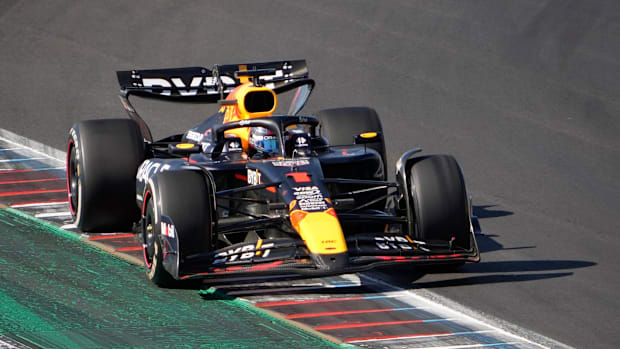 Red Bull Racing driver Max Verstappen driving in the Grand Prix of the Americas