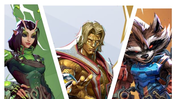 Marvel Rivals Mantis, Adam Warlock and Rocket Raccoon