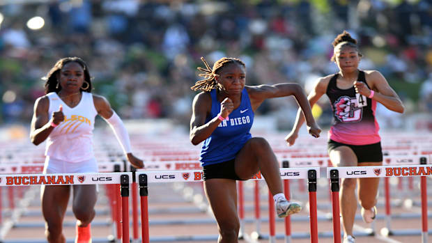 High school track and field, California