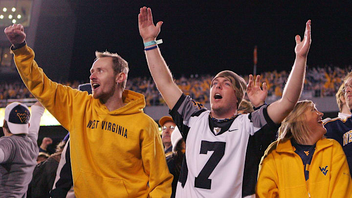 WVU fans attend a previous edition of the Backyard Brawl.