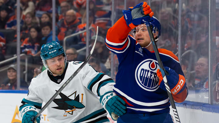 San Jose Sharks v Edmonton Oilers