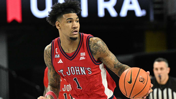 St. John's v Creighton; St. John's basketball forward Dillon Mitchell