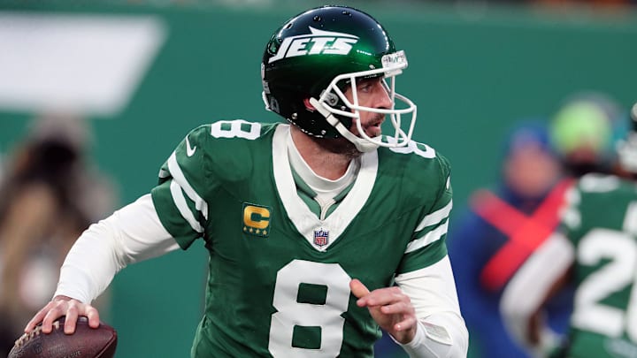 NY Jets quarterback Aaron Rodgers