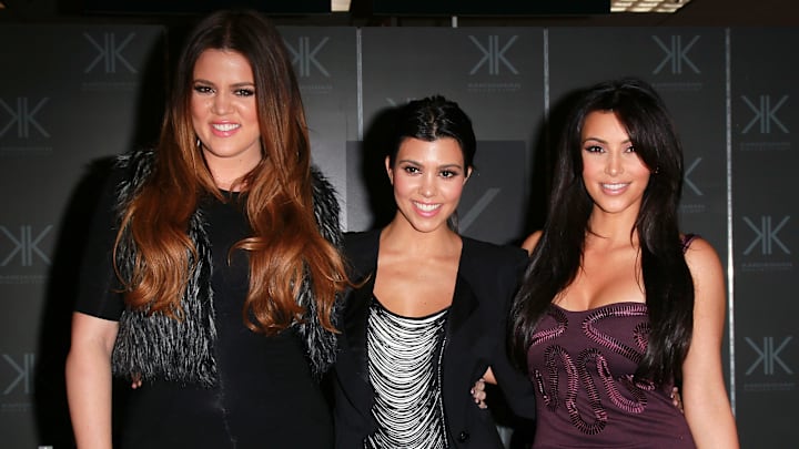 Kourtney Kardashian, Kim Kardashian And Khloe Kardashian Sears In-Store Appearance For Kardashian