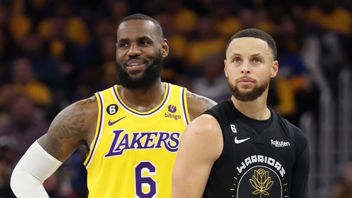 LeBron James, Los Angeles Lakers and Stephen Curry, Golden State Warriors