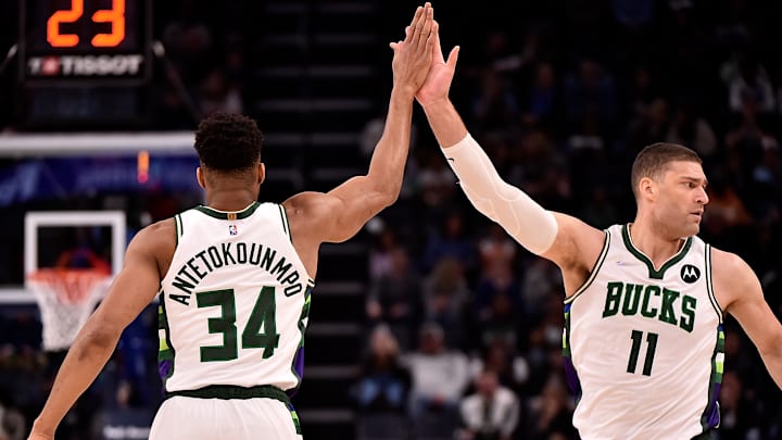 Giannis Antetokounmpo, Brook Lopez, Milwaukee Bucks