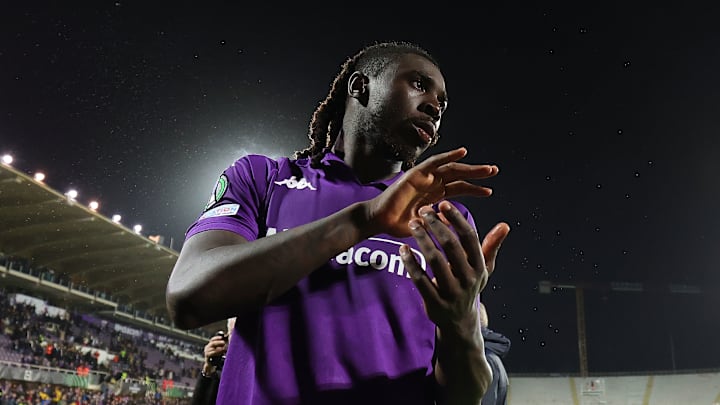 Moise Kean, attaquant de la Fiorentina Moise Kean, attaquant de la Fiorentina