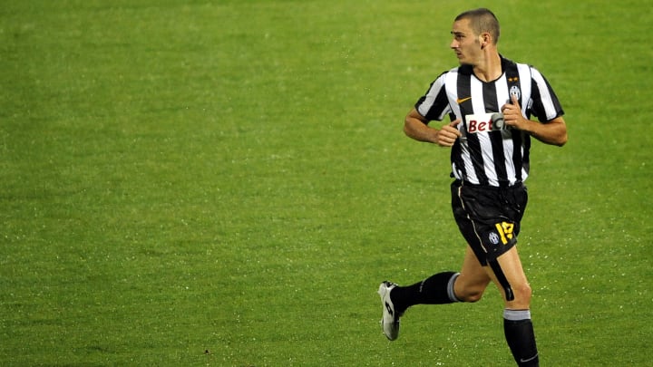 Juventus defender Leonardo Bonucci react Juventus defender Leonardo Bonucci react