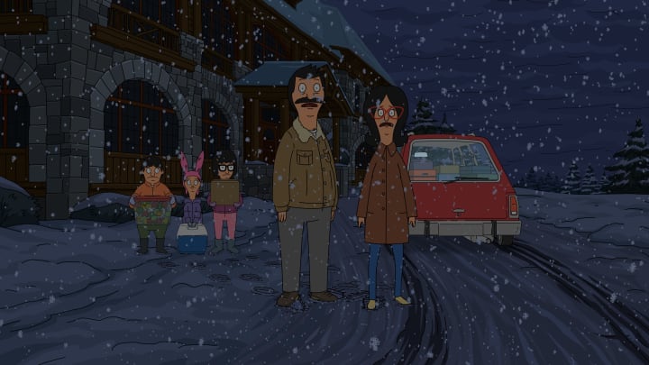 BOB'S BURGERS: When the power goes out two days before Christmas, The Belchers must spend the holiday at Mr. Fischoeder's family's old hunting lodge in the "The Nightmare 2 Days Before Christmas" episode of BOB'S BURGERS airing Sunday, Dec 17 (9:00-9:30 PM ET/PT) on FOX. BOBS BURGERS © 2023 by 20th Television. Image Credit to Fox. 