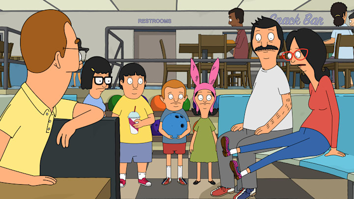 BOB'S BURGERS: When the family gets invited to Rudys father's birthday party, they scramble to make him look better than Paul, whos trying to hit on Rudys mother. Meanwhile, Tina attempts to convince a woman to commit to a relationship with Rudys father on the all-new "The Big Stieblitzki" episode of BOB'S BURGERS airing Sunday, Sept 8 (8:30-9:00 PM ET/PT) on FOX. BOBS BURGERS © 2024 by 20th Television