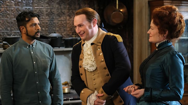 “A Very Arondekar Christmas Part 1” and “A Very Arondekar Christmas Part 2” – A leaky water heater mishap threatens to ruin holiday plans as Sam and Jay prepare to host Jay’s hard-to-please dad, Mahesh (Bernard White), difficult-to-impress mom, Champa (Sakina Jaffrey), and sister Bela (Punam Patel), on a one-hour GHOSTSMAS special of the CBS Original series GHOSTS, Thursday, Dec. 19 (8:00-9:01 PM, ET/PT) on the CBS Television Network, and streaming on Paramount+ (live and on demand for