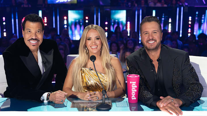 AMERICAN IDOL on ABC. LIONEL RICHIE, CARRIE UNDERWOOD, LUKE BRYAN