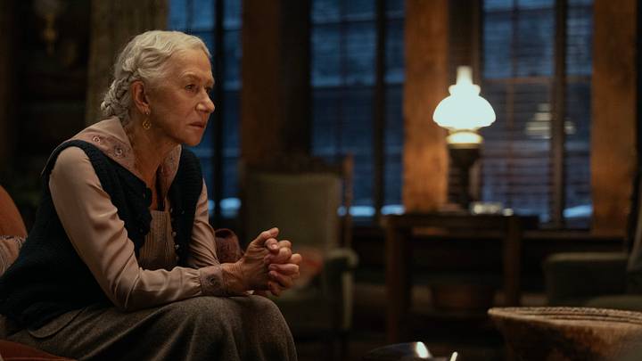 Helen Mirren as Cara in season 1 , Episode 6 of 1923 streaming on Paramount+. Photo Credit: Trae Patton/Paramount+